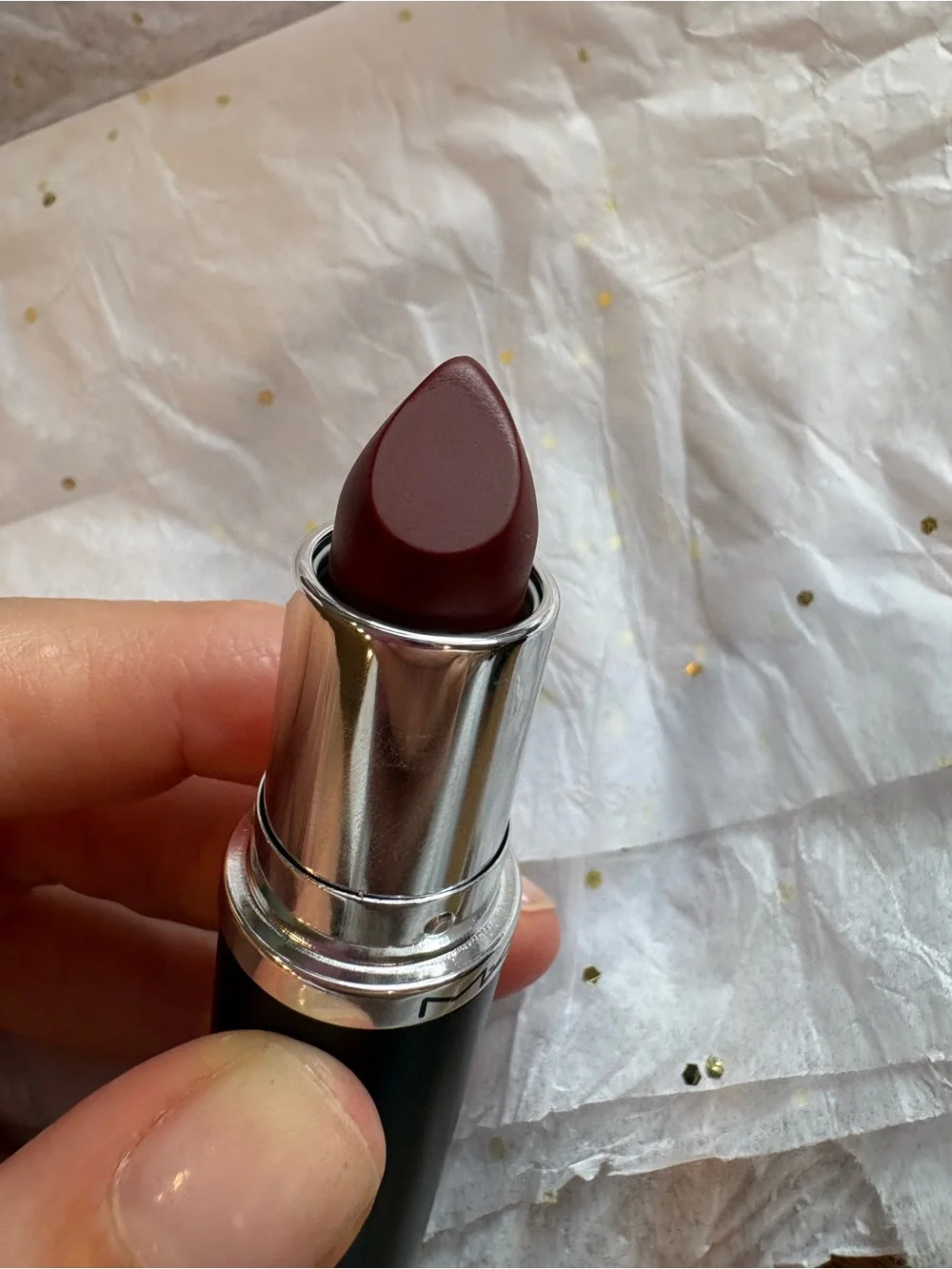 New M·A·Cximal Sleek Satin Lipstick in center of attention